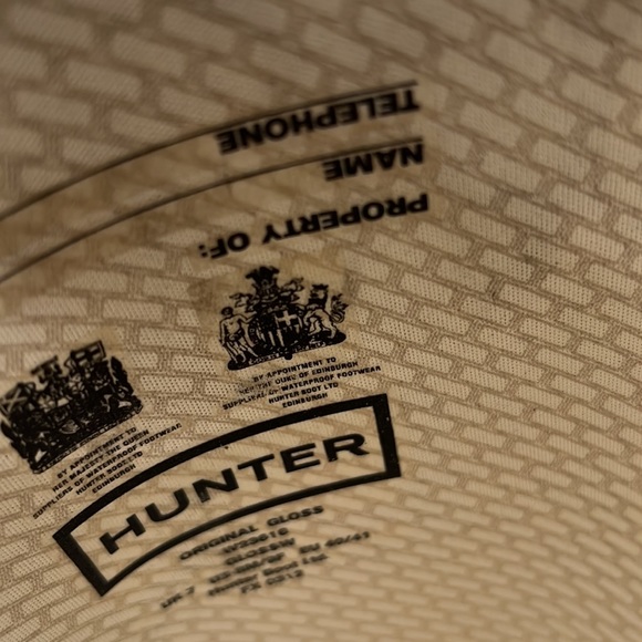 Hunter Original Back Adjustable Gloss Black Rain BOOTS Women's Size 9 - Picture 11 of 11